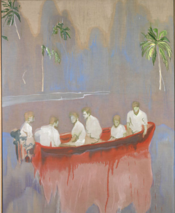 Figures in Red Boat, 2005-2007, Private Collection, © Peter Doig